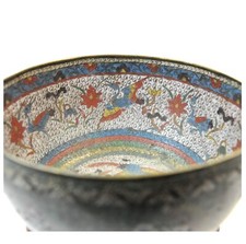Antike Cloisonné Email Schale