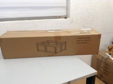 Laufstall Stoff Laufgitter mit Einstieg - Grau - 150x180x68 - Neu !!!