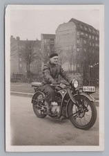 BMW R 4 ? Motorrad Kennzeichen IA Berlin - Altes Foto 1930er