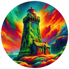 8x lighthouse 9x9 cm car