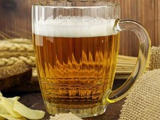 Bierkrug Nostalgie transparent Bier Bierglas Maßkrug 0,5 L