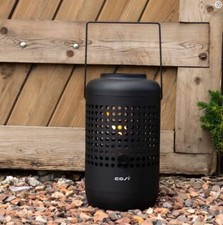 Schwarze tragbare Feuerlaterne