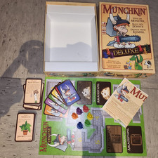 Munchkin Deluxe Kartenspiel Plastikfiguren gebraucht Basisspiel deutsch