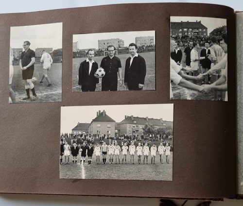 Altes fotoalbum ddr - fotoalbum, fußball