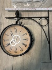 Bahnhofsuhr doppelseitig Retro