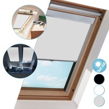 Dachfenster ohne Bohren Rollo 100% Verdunkelung Fenster Sonnenschutz Thermorollo