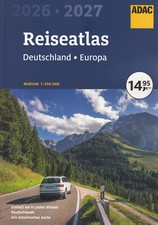 ADAC Reise Atlas 2026 / 2027 Deutschland 1:200000 (+ Europa) Straßenatlas Karte