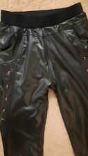 ?Damen? Thermo? Leggings ?Leder Optik Leggins ?Schwarz Gefüttert?Neu? Win