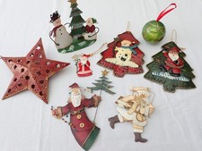 Mega Paket Metall Blech Weihnachtsdeko Figuren Stern Tannen Aufsteller Konvolut