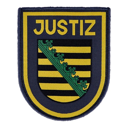 Abzeichen justiz sachsen blau - abzeichen,