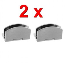 2x Glastür Scharnier 6 mm 8 mm Türbeschlag Türband Holz Glas Vitrine Edelstahl