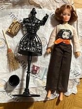 Vintage Puppe 20cm Hexe Wicca