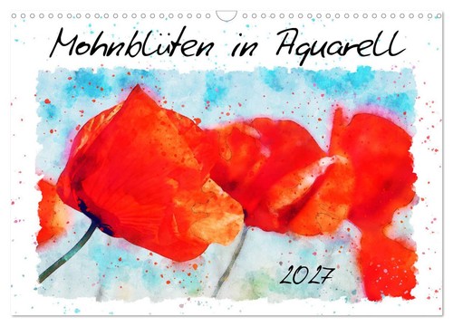 Mohnblüten aquarell - mohnblüten,
