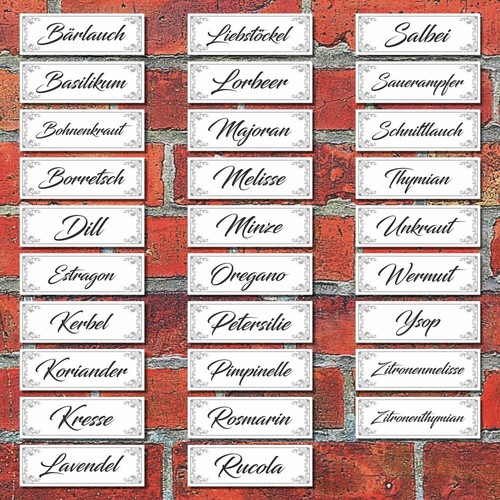 Kräuterschild pflanzenschild - kräuterschild,