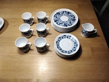 19 tlg. Kaffeegeschirr MELITTA Hamburg " Blütentraum" 60er Jahre