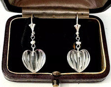 Schöne Ohrringe Bergkristall Silber mit natürlichen Flussperlen