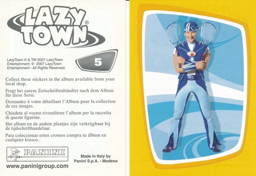 Panini sticker lazy - sticker, 10