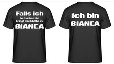 Partner T-Shirts - Falls ich betrunken bin bringt mich zu...,/ Ich bin ....,