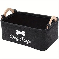 Filz Aufbewahrungskorb Hunde Spielzeugkiste Haustier Organizer Fleece