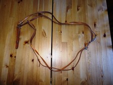 Jagdleine Befreiungsleine mit Halsung aus Leder schmal NEU