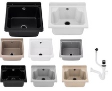 Ausgussbecken Waschbecken Spülbecken Kunststoff Klein