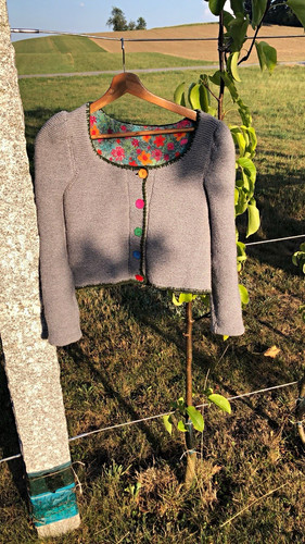 Trachtenjacke mädchen grau - trachtenjacke,