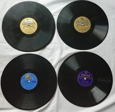 4 Schellackplatten PHILIPS & AUSTROTON Spezial Serie 10" Record 25 cm Durchm.