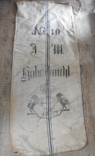 Alter antiker leinensack - alter,,