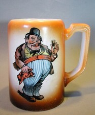 Scherzkrug Porzellan Bierkrug