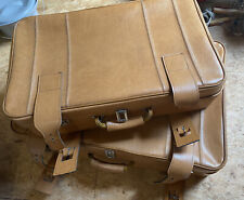 TOP 2tlg. Kofferset Reisekoffer Vintage 60er 70er gut erhalten Kunstleder Skai