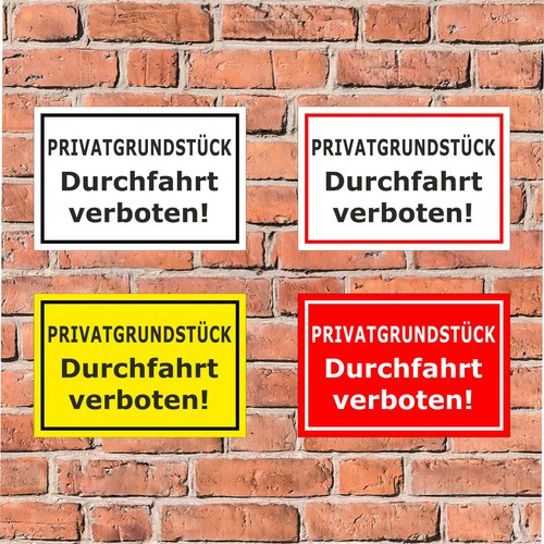 Schild privatgrundstück - -,