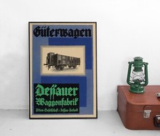 Poster Reichsbahn Dessauer