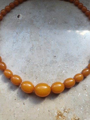 Vintage kleine bernsteinkette - kleine,