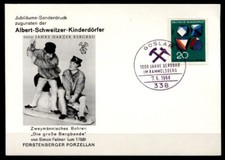 1000 Jahre Bergbau im Rammelsberg. Sonderkarte. SoSt. Goslar. BRD 1968