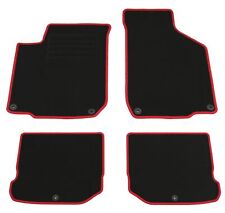 Fußmatten Set für VW Golf 4 IV + Bora 1999-2001 Matten Autoteppiche Rand Rot