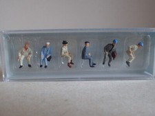 Preiser sitzende Arbeiter Helm Aktentasche Beruf 14145 H0 1:87 OVP 6fig