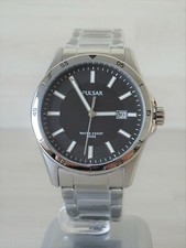 Pulsar Herrenuhr PXH 775 Silber Quarz Uhr Armbanduhr Analog Rund Quarzuhr