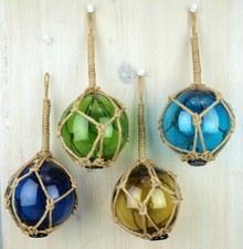 Deko Fischerkugel aus Glas Ø 10cm Glaskugel Kugeln maritime Deko zur Auswahl