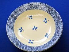 Wächtersbach Fun Factory . 1 Suppenteller  21 cm  .  Blaue Blumen .