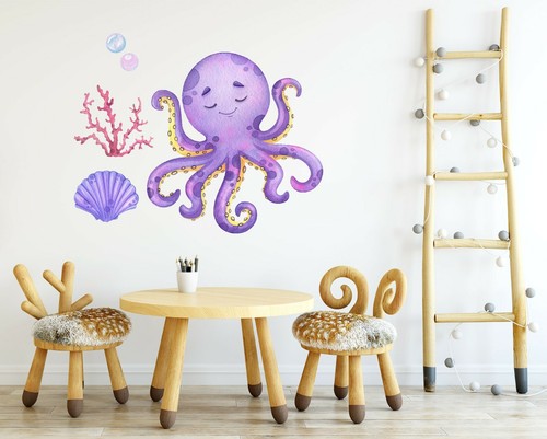 Violett oktopus c373 tier - 3d,