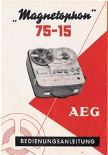 Aeg magnetophon 75 - "magnetophon", 75-15