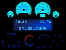 Blauer Tacho Komplettset