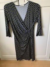 NEUES Kleid von Betty Barclay Gr. 40 dunkelblau-gelb gemustert seitliche Raffung