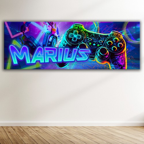 Vz122 leinwandbild gamer bild - vz122,