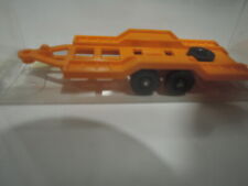 Wiking Doppelachser Autotransportanhänger orange in Faltschachtel  (150/285)