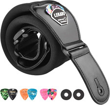 Bassgurt Für E-Gitarre Und Bass, 7,6 Cm Breit, Gepolsterter Gitarrengurt, Verste