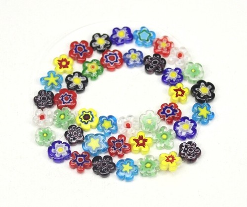 Millefiori glasperlen blume - glasperlen,