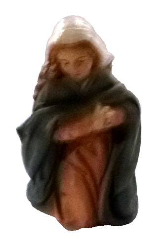 Krippenfigur kniende frau neu - kniende, frau,