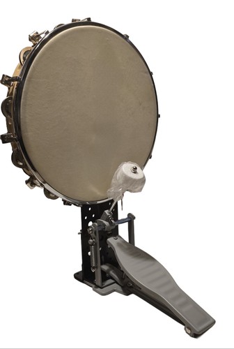 Pedaltrommel mit metallrasseln - pedaltrommel,