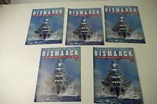 5x Heft 67+68+69+70+71  Hachette Bismarck Metallrumpf ohne BauteileTo-6168